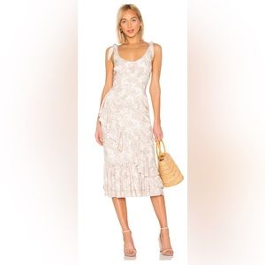 Majorelle Nikita Midi Dress in Tropical Tan